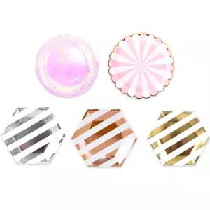 일회용 생일 홈 파티 접시 6개입/5color 1회용 종이 adY2+5BAc
