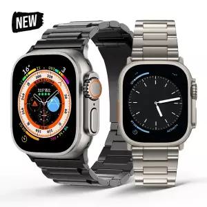 호환   Watch Ultra 2 용 티타늄 남성용 스트랩 49mm 9 8 7 6 5 4 se 45mm 44mm 밴드 iWatch 시리즈 10 46m