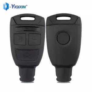 호환  YIQIXIN 3 버튼 스마트 카드 Fob 교체 Fiat 500 Punto Croma 커버 케이스 원격 자동차 키 쉘 소형 SI