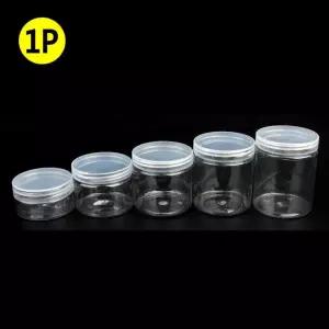 원형납작 플라스틱 보관 투명용기 케이스 지름7cm