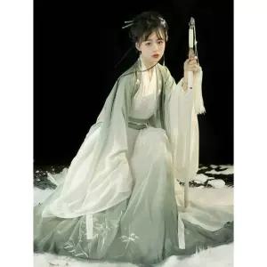 한푸 전통의상 선녀옷 코스프레 중국 졸업사진 의상 세트 졸사 사극
