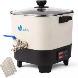 양초 제작을 위한 유카이일 왁스 멜터 디지털 디스플레이 및 논스틱 기울어진 바닥이 있는 7Qts 대형 멜팅