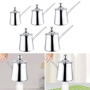 스테인리스 스틸 터키식 커피포트 뚜껑과 손잡이 포함 바용 메이커