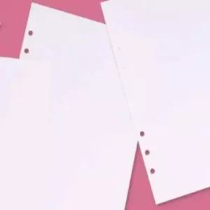 [문구/오피스] A5 6공 무지 내지 다이어리속지 다이어리내지