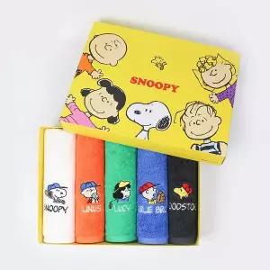 [하프클럽/수건이야기] 스누피 스포츠40 200g 호텔 수건 타올 5매 선물세트