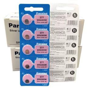 10-100PCS 377 SR626SW 1.55V 실버 산화물 배터리 시계 카메라 알람 소형 전자 제품용