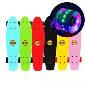 크루져 보드 LED 스케이트 보드 숏보드 페니보드 56cm bYl4+8KiS