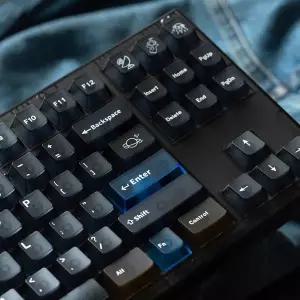 호환  GMK 153키 반투명 키캡 PC 염료 서브 키캡 체리 프로파일 2.25U 2.75U 3U 7U 스페이스바 ISO Enter