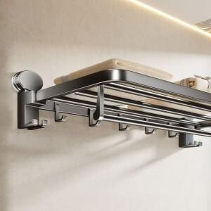 욕실 수건걸이 흡착식 샤워 후크 화장실 수납 선반 세면실 정리함 무타공