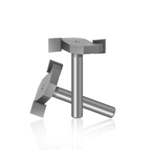 루터기 T형 T컷팅샌드 칼날3개 루터날 손잡이1/2개 목공용 정교 헬리컬날 이중 조각