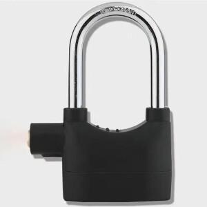 합금강 도난 방지 경보 자물쇠 1.5m 강철 케이블 장수명 전기 자전거 110dB 오토바이 링