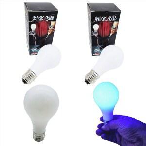 SUMRICA 매직 LED 램프 마술사를 스위치 성인용 할로윈 개그 기믹 2개 적합 파티에 블루 크리스마스 트릭 수집용 위한 터치 배터리 모델 재미있는 야광 전구 장난감