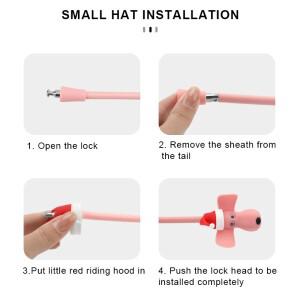 라이더레이스 자전거 실리콘 체인 잠금장치 크리스마스 귀여운 강아지 휴대용 도난 방지 고보안 스쿠터 MTB