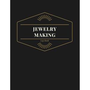 주얼리 제작 일지 우아한 블랙 레코드 노트 비즈 프로젝트 트래커 디자인 저널 로그 디자이너 포트폴리오 수제 공예 Lo