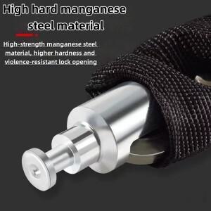 가벼운 무게와 녹 방지 기능을 갖춘 자전거 도난 잠금 장치 체인 산악 위한 더  보안