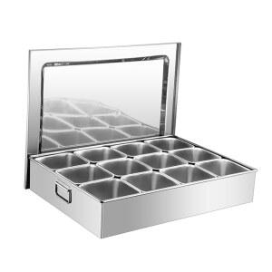 반찬 2cm 김밥 진열대 6칸 냉장고 토핑 토핑냉장고 미니 깊이 밧드 9인분 C1 식당