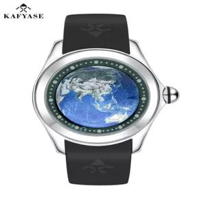 남성용 블루 플래닛 기계식 시계 수입 무브먼트 오토매틱 손목시계