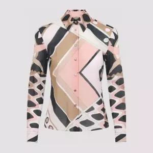 에밀리오푸치 지오메트릭 새틴 실크 셔츠 6HRJ26 6H840 015