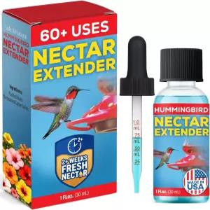 에센셜 벌새 꿀 익스텐더 - 2주 이상 60회 사용 미국산 안전 및 천연 방어 조류 포뮬러 모든 피더를 위한
