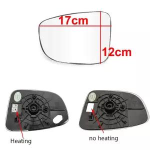 호환  마쓰다 3 악셀라 2017 2018 2019용 자동차 미러 도어 윙 리어뷰 미러 반사 렌즈 후방 렌즈 유리