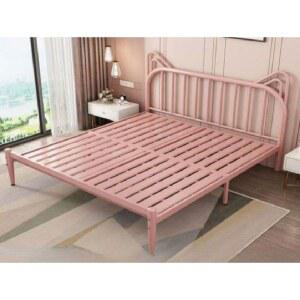 철제침대 프레임 조립식 콩그린 기숙사 자취방 싱글 깔판 고양이 철제 침대틀 더블 호텔