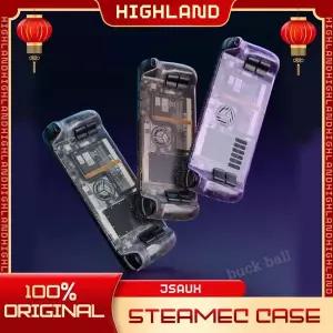 호환  Jsaux 투명 게임 콘솔 백 플레이트 스팀 데크 교체 케이스 Steameck 방열 맞춤형 냉각 백 플레이트