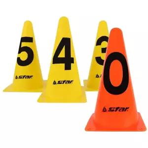 스타 숫자 칼라콘 10개 세트 1P 축구 훈련 트레이닝 FEe2+1TiN