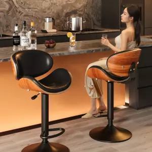 스탠드바의자 홈바 원목 아일랜드 회전 스탠드 의자