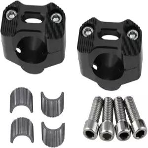 산빅 유니버설 모터사이클 7/8인치 1 1/8인치 22MM CNC 핸들 라이저 조절식 팻바 어댑터 마운트 클램프