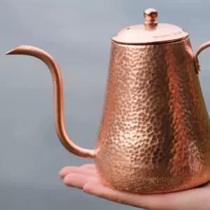 빈티지 드립포트 동주전자 수제 구리 티포트 핸드드립