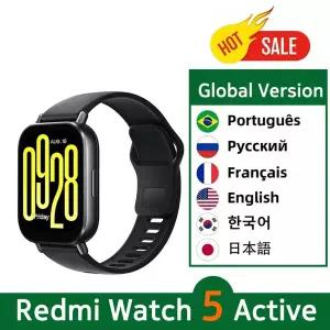 호환  글로벌 버전 샤오미호환 Redmi Watch 5 Active Smartwatch 2 디스플레이 블루투스 통화 140 스포츠