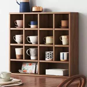 주방 원목 컵 찬장 미니선반 선반 정리 거치대