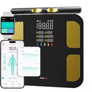 8개의 전극이 있는 벤케 프로 맥스 스마트 바디 스케일 - 28가지 지표 체중 BMI 체지방 근육량 내장지방