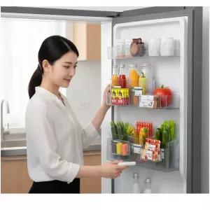 냉장고 소스 정리함 투명 걸이식 도어포켓 배달소스 소분 수납함