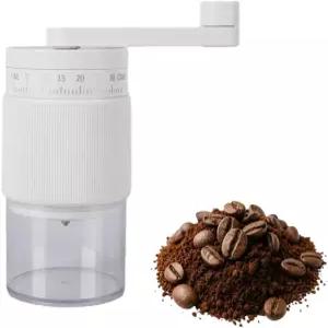 수동 커피 그라인더 - 95 세라믹 버 거칠고 미세하게 조절 가능 30g 원두 및 80ml 파우더 에스프레소용