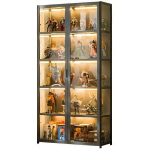 장식장 LED진열장 3면이 01 투명 피규어장 피규어 유리 케이스