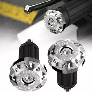 1팩 2개 유니버설 모터사이클 바 엔드 플러그 전기 스쿠터 및 오프로드 모터사이클용 16-18mm Id 핸들바