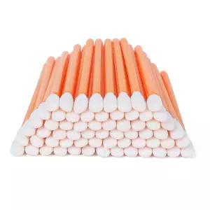 AA와이프 폼 면봉 4.1인치(100개 원형 헤드 주황색) 잉크젯 프린터 광학 기기용 스펀지 스틱(C5709C)