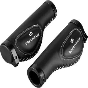 22.2mm MTB 전기 자전거 트레킹 시티 로드 바이크 인체공학적 극세사 가죽 그립 충격 흡수 메모리 폼 잠금