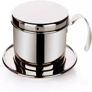 TOPINCN 베트남 커피 드립 필터 메이커 위에 스테인리스 스틸 붓기 가정 사무실 여행용 휴대용