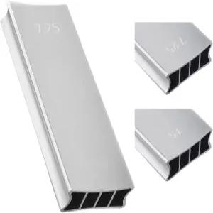 투오렌 양방향 기타 베이스 핑거보드 반경 샌딩 블록 7.25인치/15인치 알루미늄 프렛 레벨링 빔 루티어