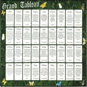 독서를 위한 메시지 타로 매트 벨벳 천을 의미하는 카나 제단 천