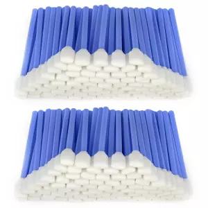 용매 형식 잉크젯 프린터 롤랜드 광학 장비(파란색)를 위한 200pcs 5.11 사각형 폼 클리닝 면봉 스틱