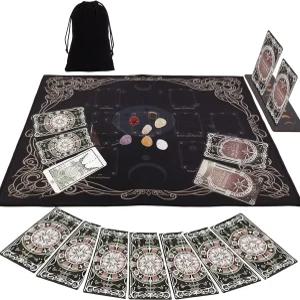 선솽 스토어 10Pc 타로 카드 홀더 세트 백 및 크리스탈 액세서리 포함