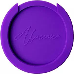 알루시니코 퍼플 피드백 억제기 기타 사운드홀 커버 유연하고 테이퍼드된 윤곽 직경 4인치에 맞습니다