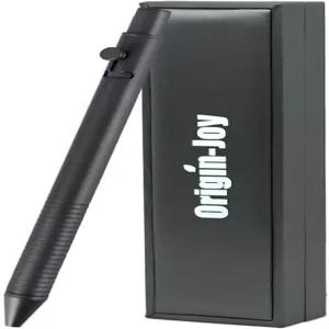 오리진-조이 티타늄 합금 볼트 액션 펜 5개의 볼펜 리필이 있는 슬림 경량 EDC 시그니처 전술 펜(다크