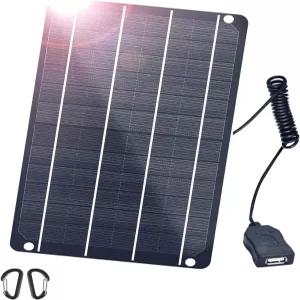 파워 뱅크 야외 캠핑 자전거 카메라 방수 장치를 위한 FlexSolar 1팩 미니 USB 태양광 충전기 5V 6W 고효율