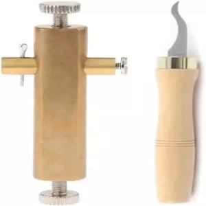 투오렌 바이올린 퍼플링 나이프와 클린업 그루브 나이프 브라스 상감 카버 제작 도구 비올라 1세트 제작을