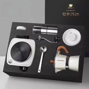 모카포트 전기 메이커 전자동 글래스 커피 모래시계 2컵