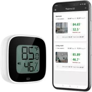 /Android용 무선 온도계 습도계 알람 및 데이터 저장 기능이 있는 스마트 블루투스 습도 온도 센서 온실
